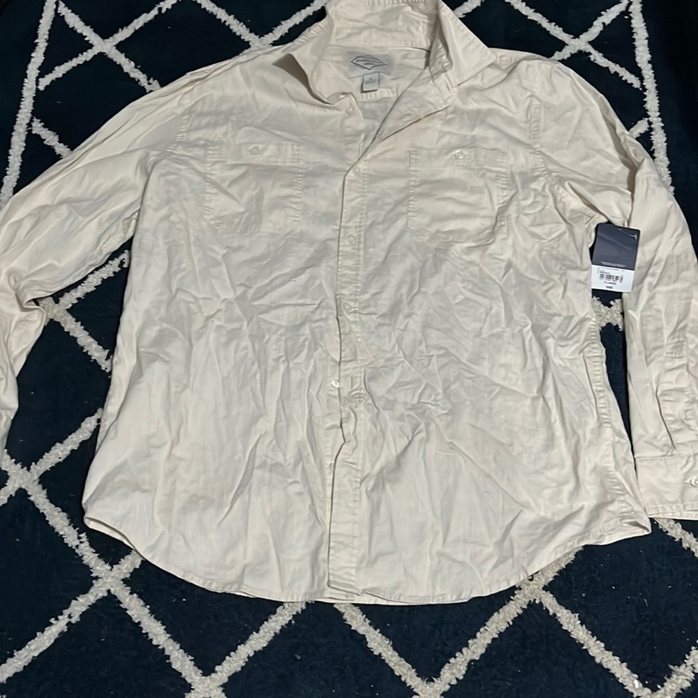 St John’s Bay cream button up shirt